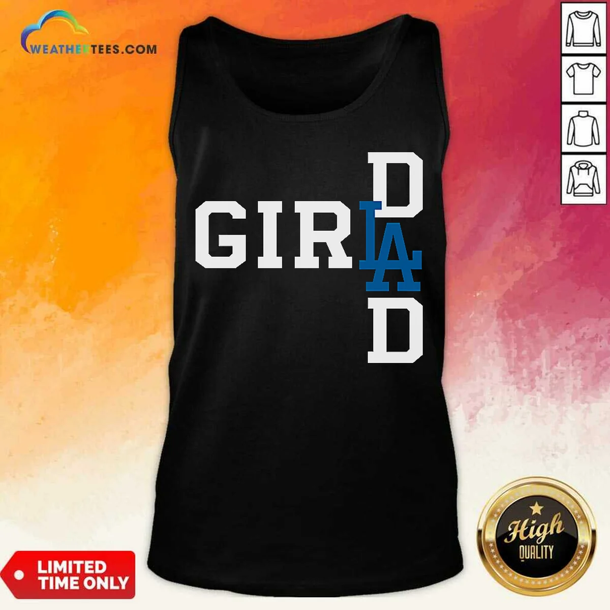 Good Los Angeles Dodgers LA Girl Tank Top Good Los Angeles Dodgers LA Girl Tank Top
