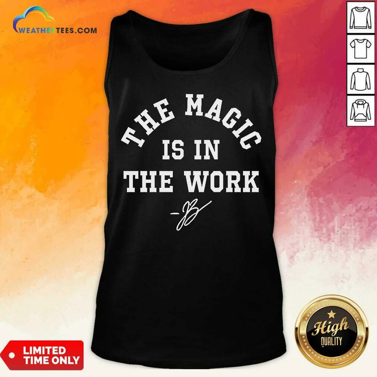 Hot Ben Stiller Jalen Brunson The Magic Is In The Work Signature Tank Top