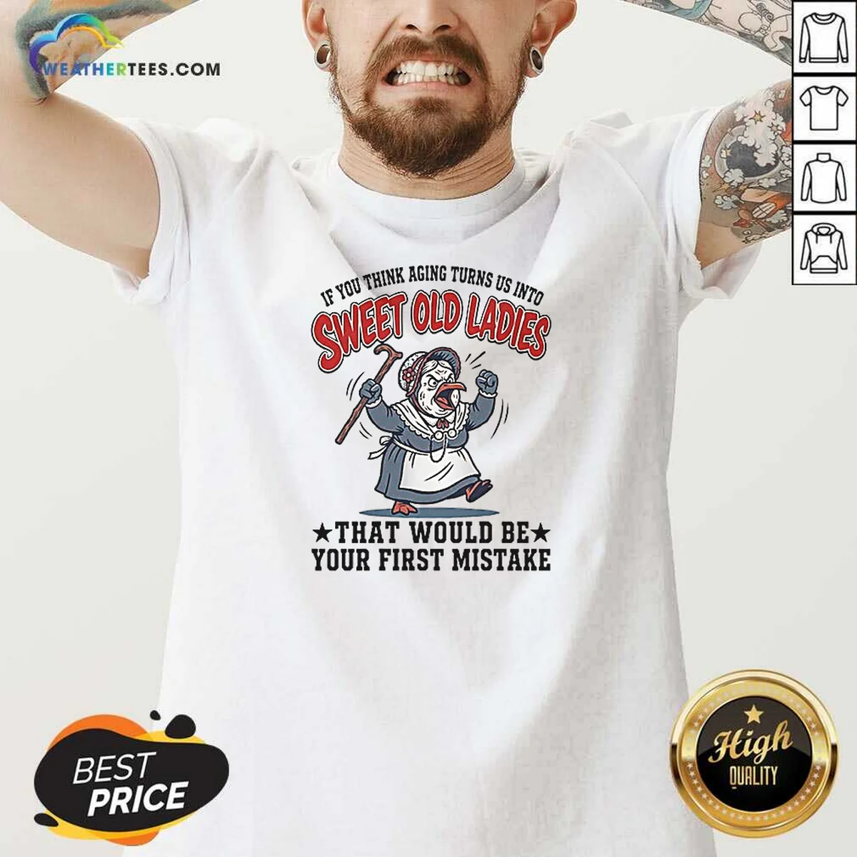 Nice If You Think Aging Turns V-Neck Shirt Nice If You Think Aging Turns V-Neck Shirt