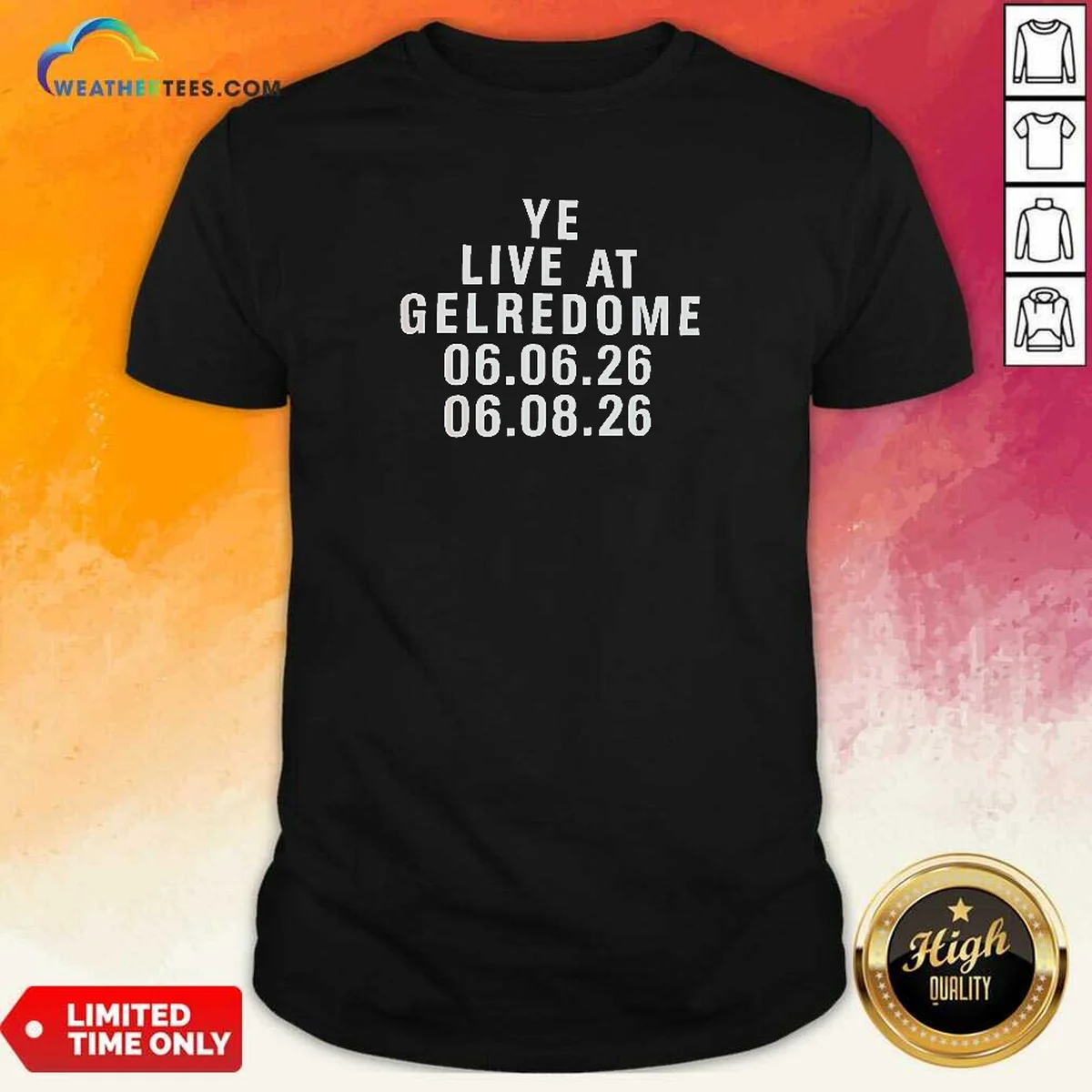 Official Kanye West Ye Live At Shirt Official Kanye West Ye Live At Shirt