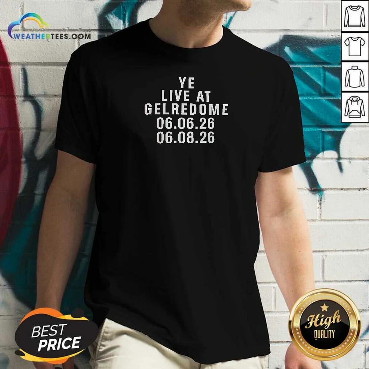 Official Kanye West Ye Live At V-Neck Shirt Official Kanye West Ye Live At V-Neck Shirt