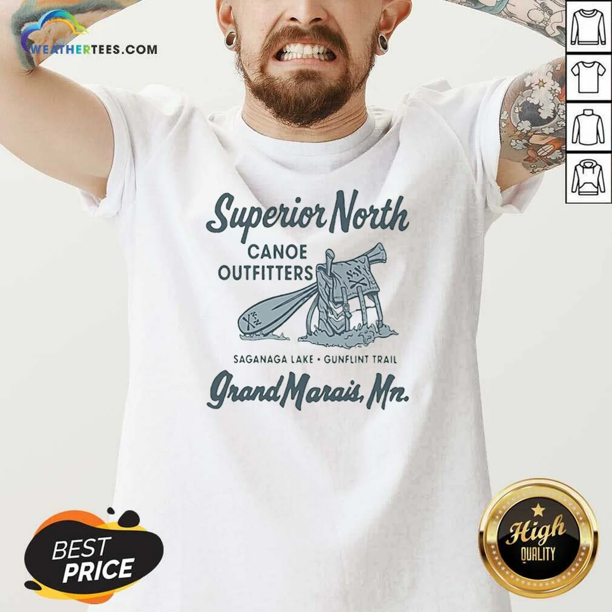 Official Superior North Canoe Outfitters Shirt V-Neck Shirt Official Superior North Canoe Outfitters Shirt V-Neck Shirt
