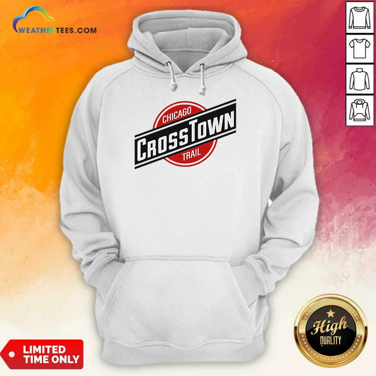 Original Chicago Crosstown Trail City Hiking Hoodie Original Chicago Crosstown Trail City Hiking Hoodie