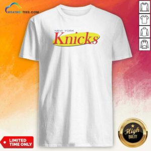 Premium New York Knicks Seinfeld Logo shirt optimized featuring a classic crew neck and short sleeves