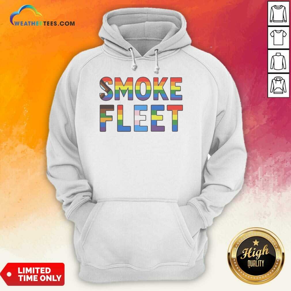 Premium Smoke Fleet Happy Pride Month shirt optimized on Hoodie Premium Smoke Fleet Happy Pride Month shirt optimized shown as a hoodie preview