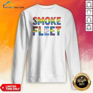 Premium Smoke Fleet Happy Pride Month sweatshirt optimized for vibrant display.