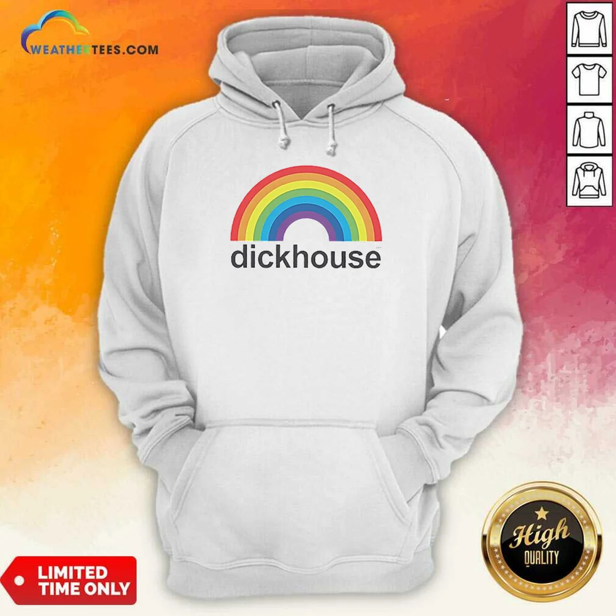 Pretty Jackass Dickhouse Productions Rainbows Hoodie