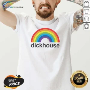 Pretty Jackass Dickhouse Productions Rainbows V-Neck Shirt