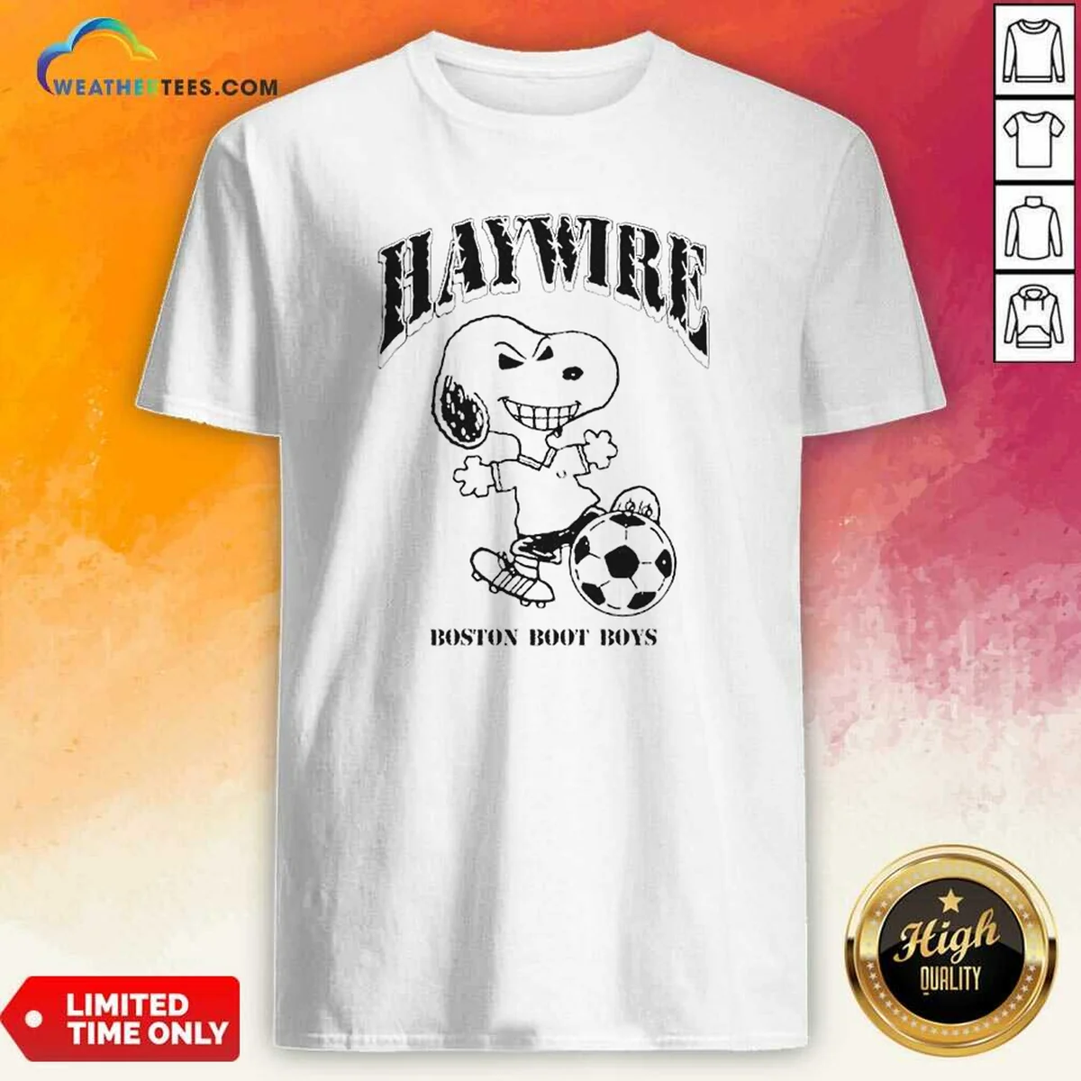 Pretty Snoopy Hawwire Boston Boot Boys Shirt Pretty Snoopy Hawwire Boston Boot Boys Shirt