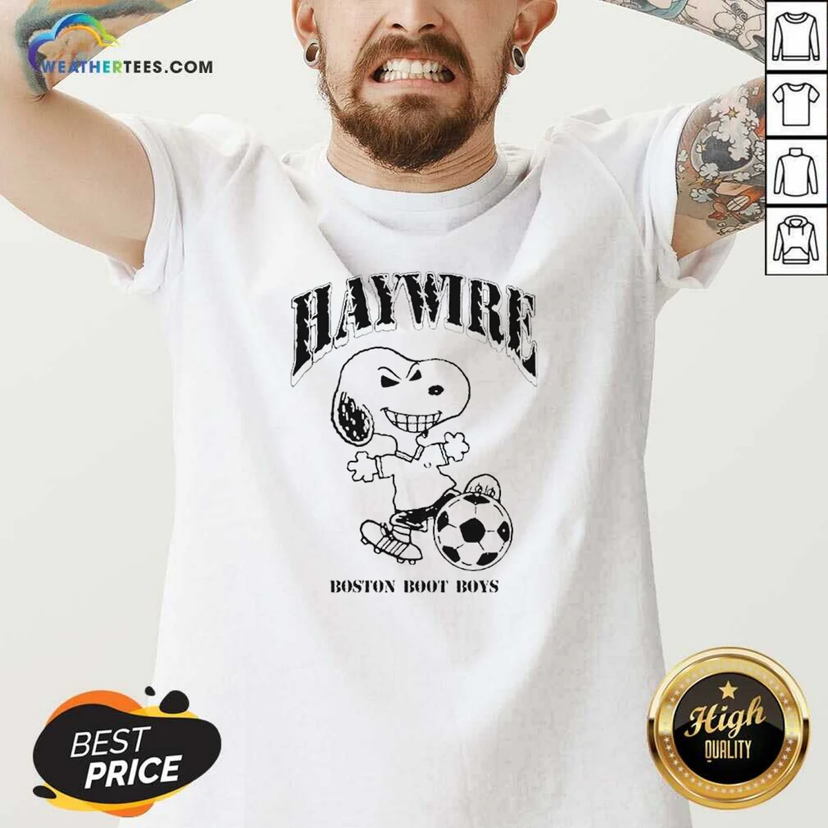 Pretty Snoopy Hawwire Boston Boot Boys V-Neck Shirt Pretty Snoopy Hawwire Boston Boot Boys V-Neck Shirt