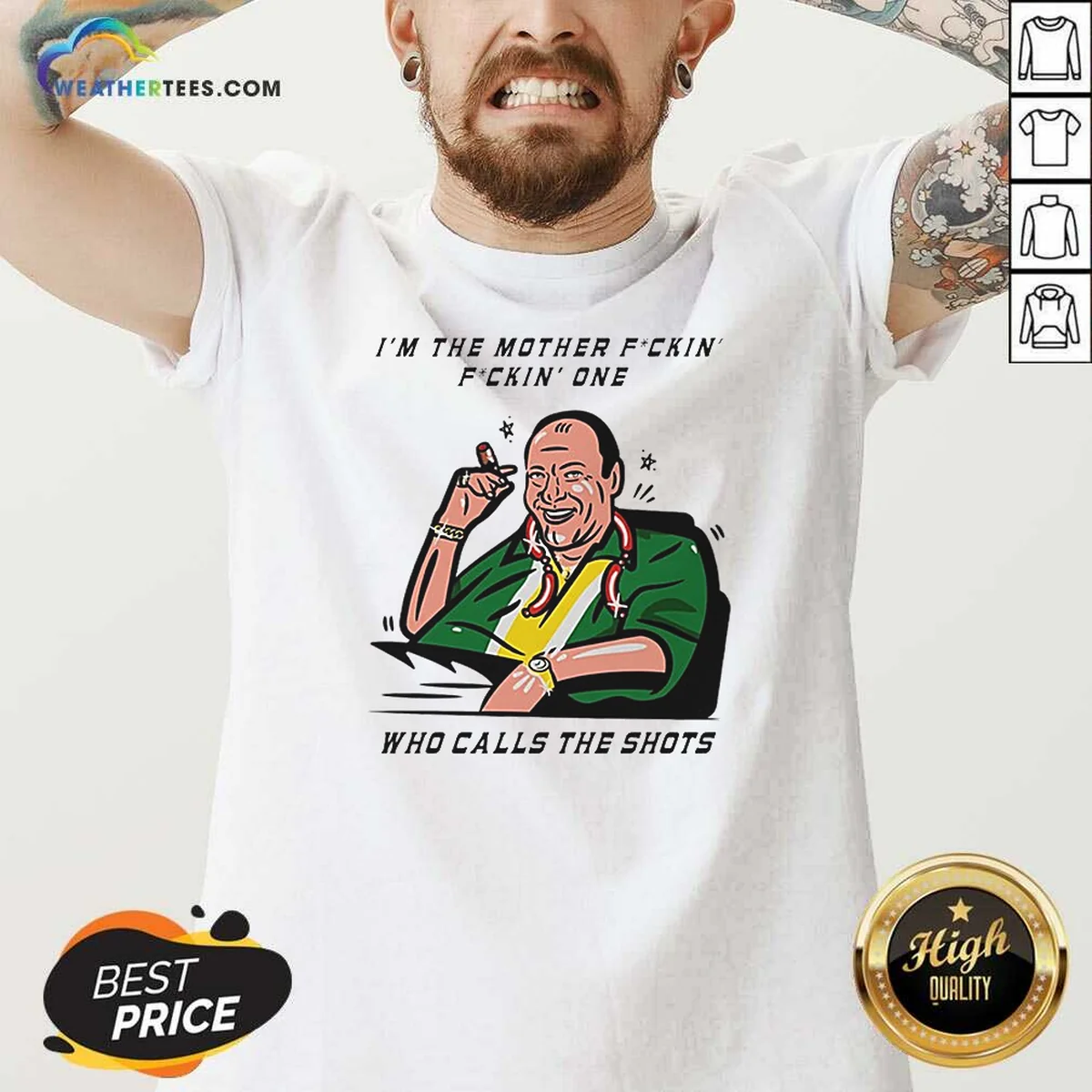 Top Tony Soprano Im The Mother V-Neck Shirt Top Tony Soprano Im The Mother V-Neck Shirt