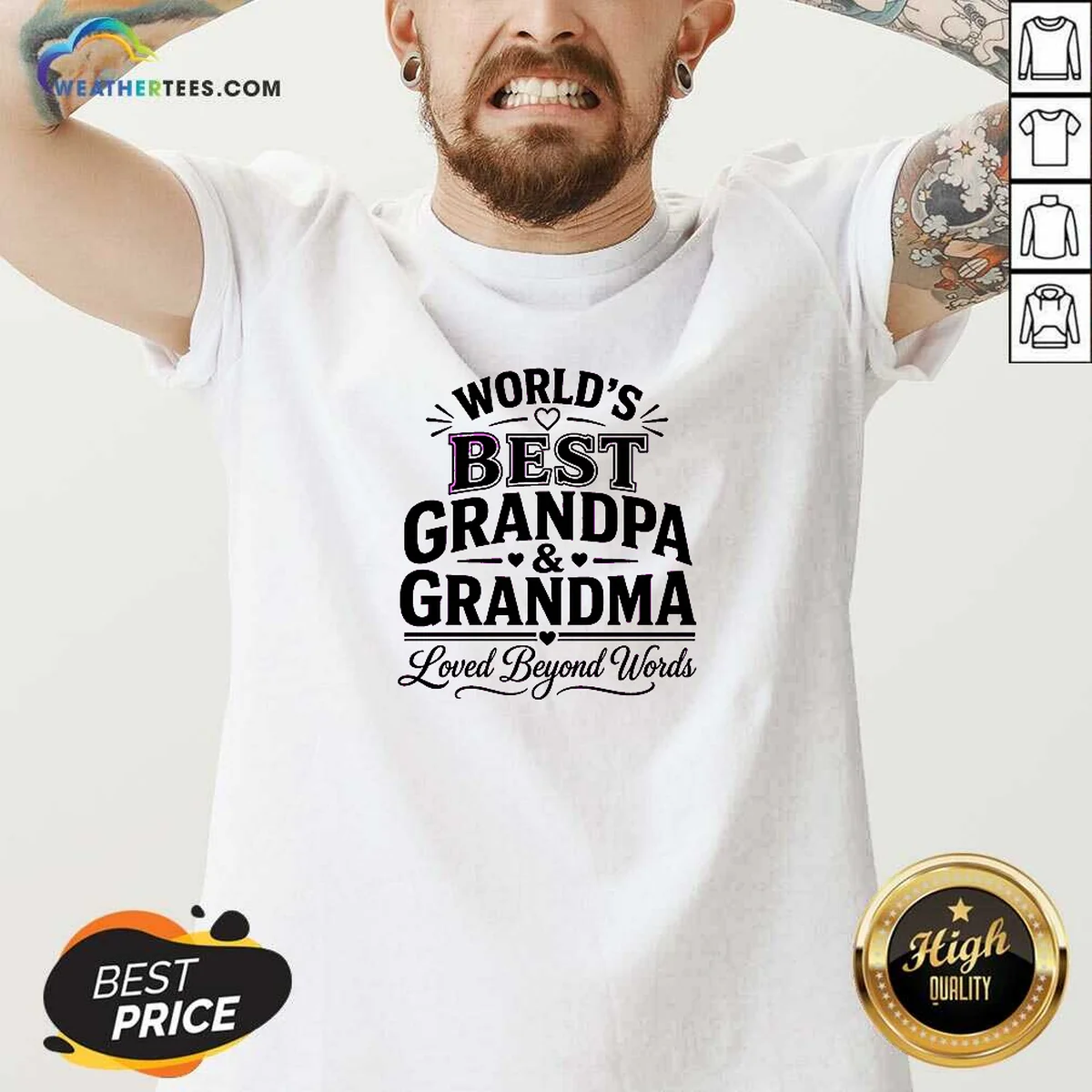 Awesome Grandparents Day Line Art Loved V-Neck Shirt Awesome Grandparents Day Line Art Loved V-Neck Shirt