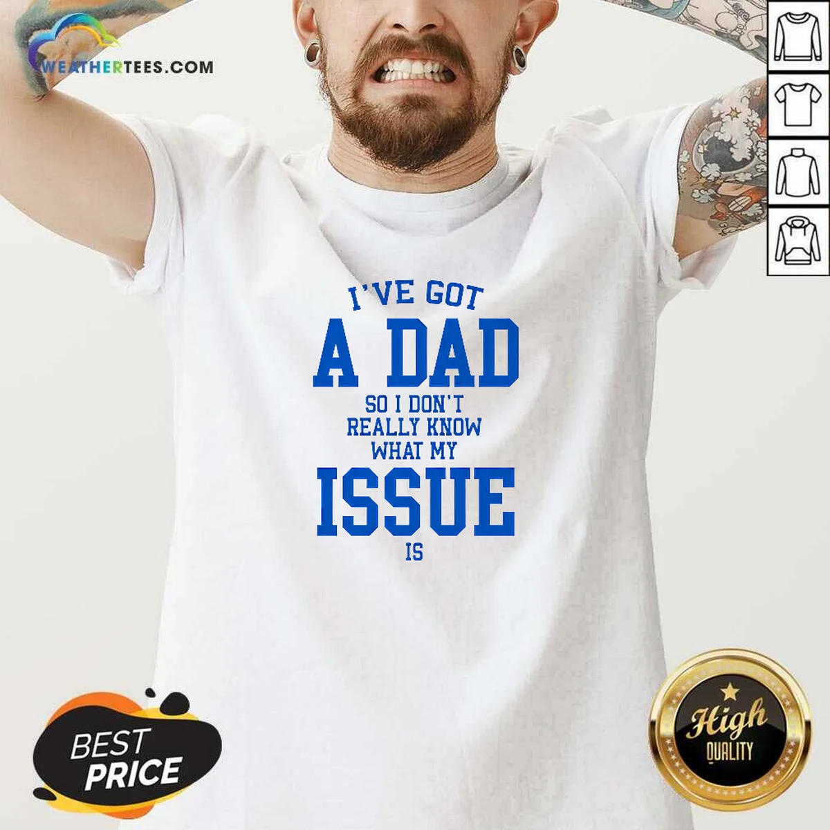 Awesome I'Ve Got A Dad So V-Neck Shirt Awesome I'Ve Got A Dad So V-Neck Shirt
