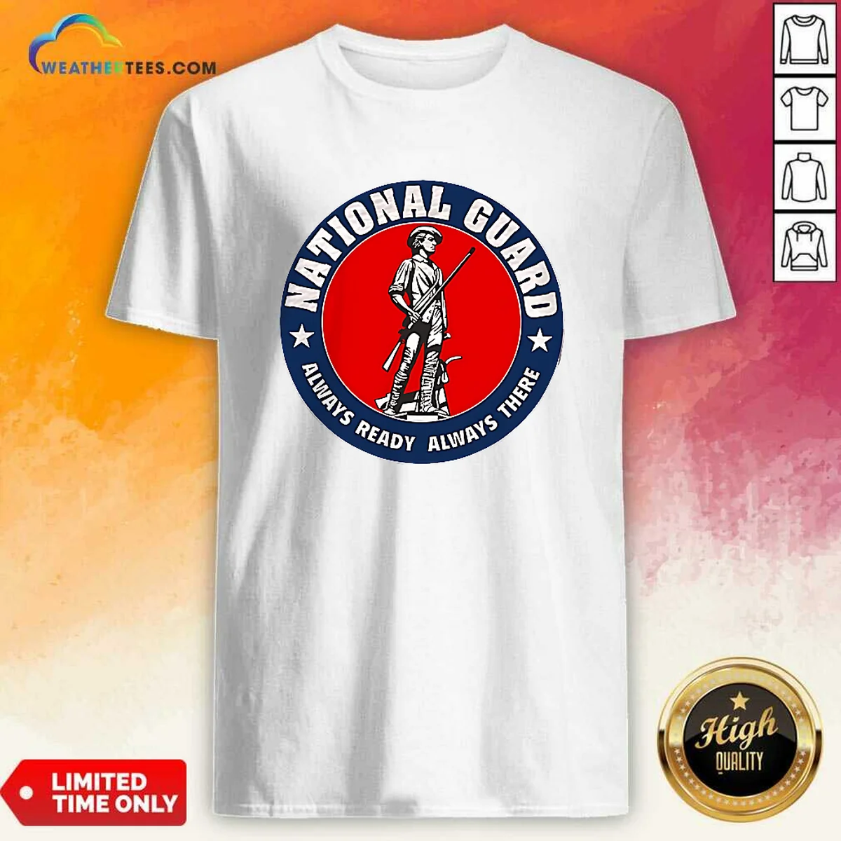 Awesome National Guard Always Ready Always Shirt Awesome National Guard Always Ready Always Shirt