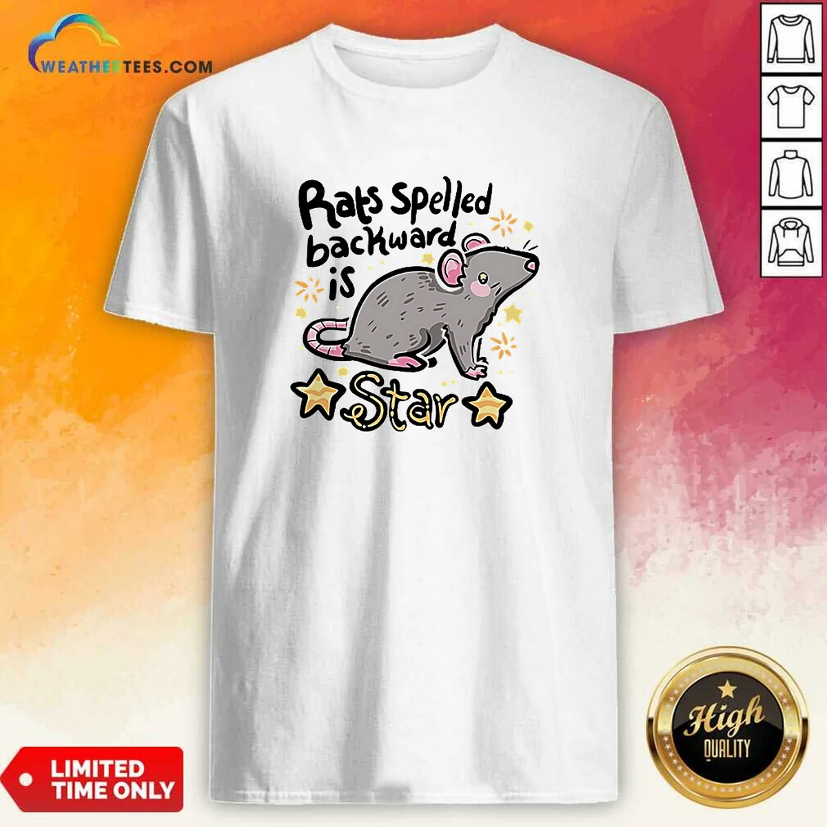 Awesome Rats Spelled Backward Is Star Shirt Awesome Rats Spelled Backward Is Star Shirt
