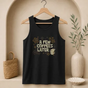 Funny A Few Coffees Later Tank Top