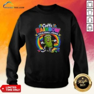 Funny Coffs Rainbow Pickleball Team Fun Sweatshirt