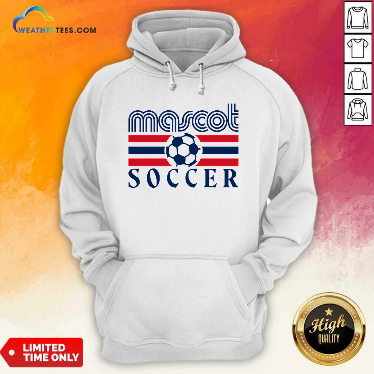 Funny Mascot Soccer Country Fan Hoodie