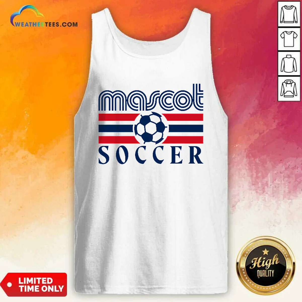 Funny Mascot Soccer Country Fan Tank Top