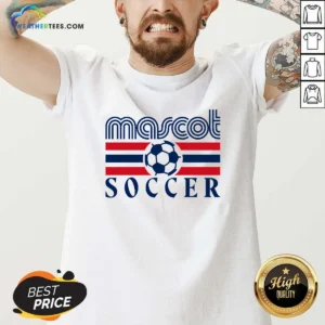 Funny Mascot Soccer Country Fan V-Neck Shirt