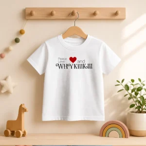 Funny Peace Love And Whhy Kiiikiii Kids T-Shirt