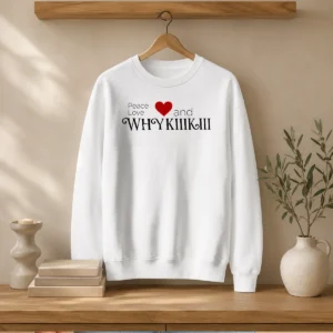 Funny Peace Love And Whhy Kiiikiii Sweater