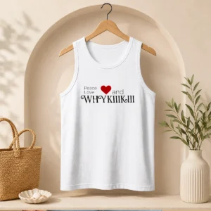 Funny Peace Love And Whhy Kiiikiii Tank Top
