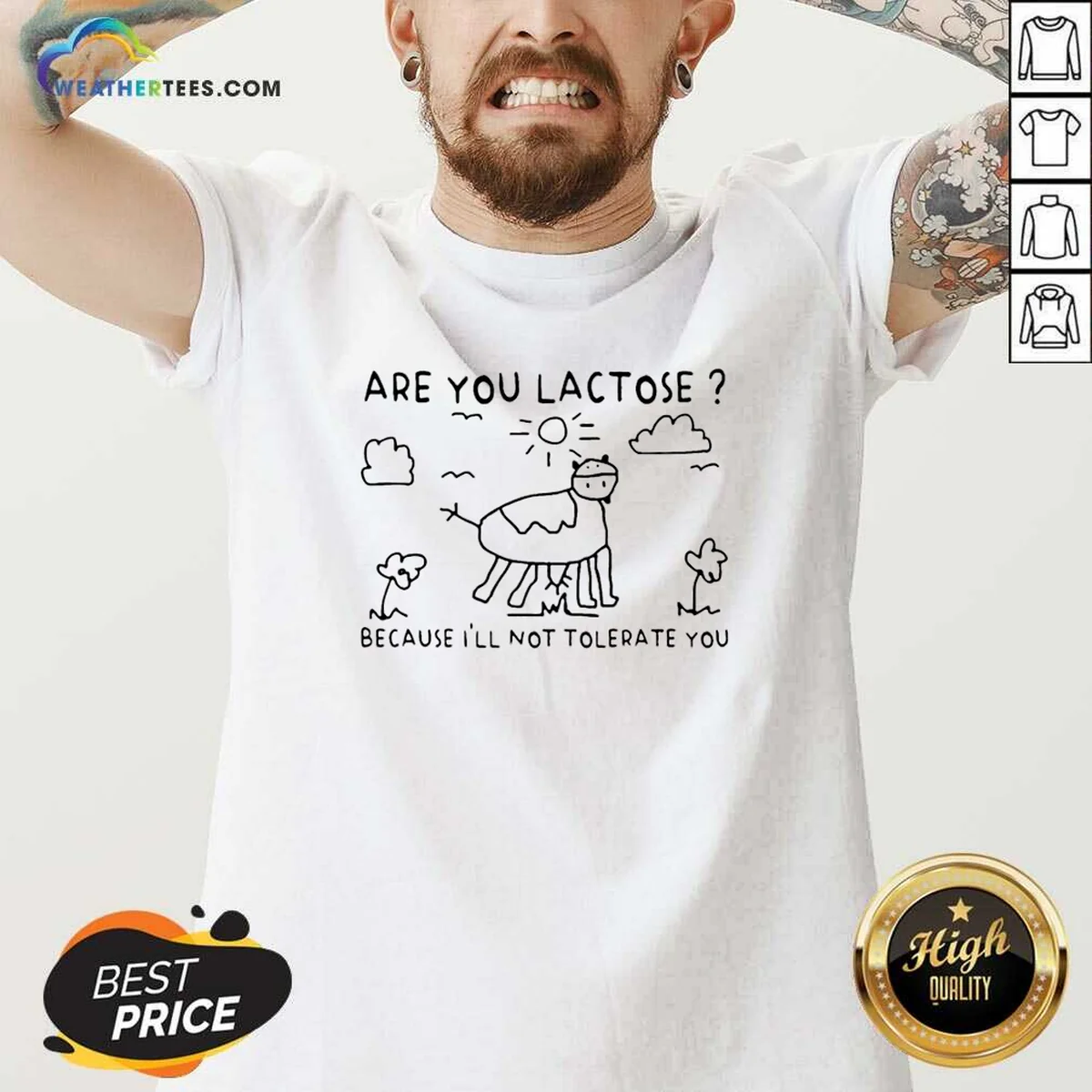 Good Are You Lactose Because Ill V-Neck Shirt Good Are You Lactose Because Ill V-Neck Shirt
