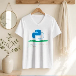 Good Python Dont Tread On Me Code Pun Geek V-Neck Shirt