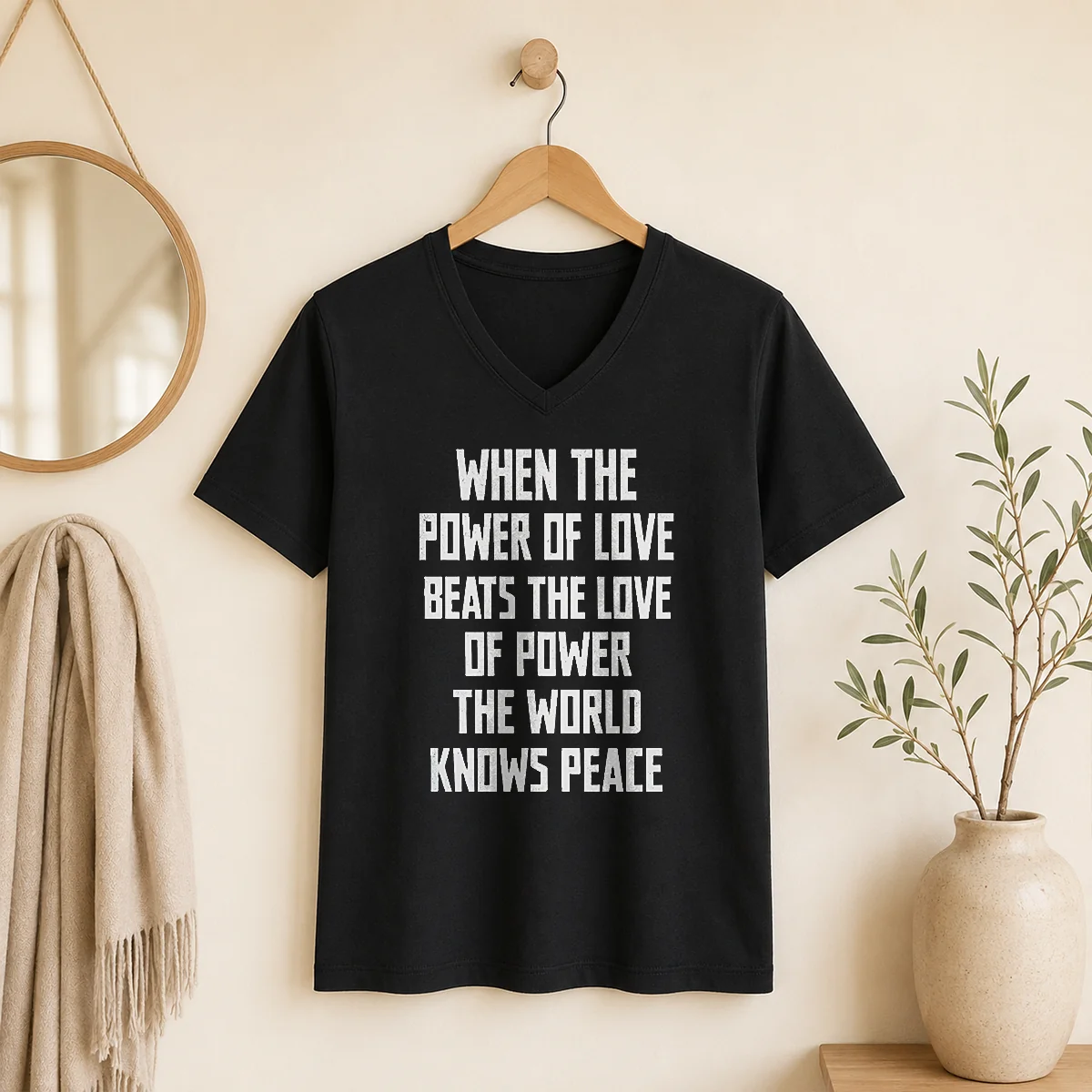 Good When The Power Of Love V-Neck Shirt Good When The Power Of Love V-Neck Shirt
