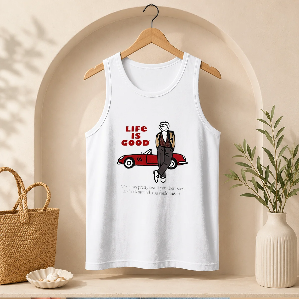 Hot Ferris Bueller Life Is Good Life Moves Pretty Fast If You Do Not Stop Tank Top