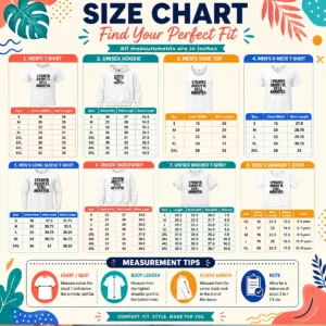 Size chart for Hot I Prayed About It Still Annoyed Working On It Romans 8 28 shirt showing measurements in inches and centimeters