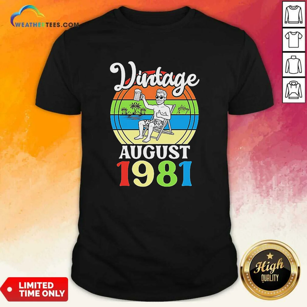 Hot Vintage August 1981 Shirt optimized Shirt Hot Vintage August 1981 Shirt optimized Shirt
