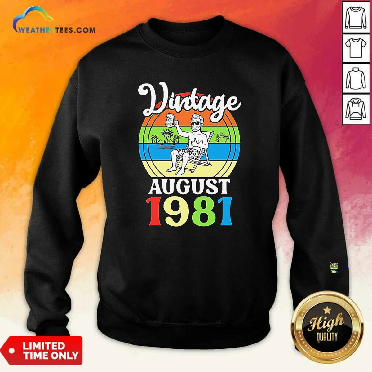 Hot Vintage August 1981 Sweatshirt
