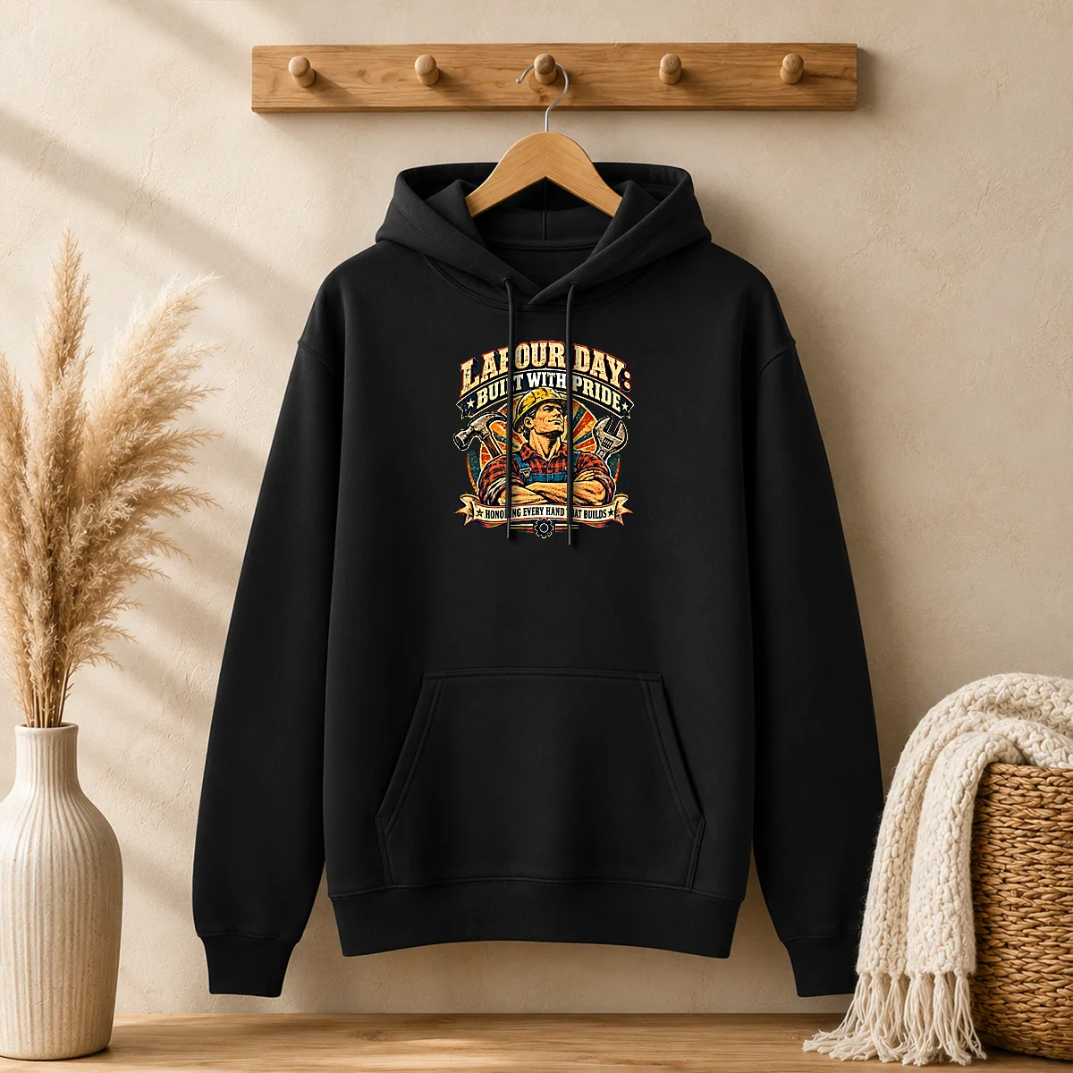 Hot Vintage Style Labour Day Holiday Hoodie Hot Vintage Style Labour Day Holiday Hoodie