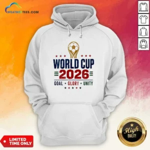 Hot World Cup 2026 Apparel Goal Glory Unity Soccer Hoodie in vibrant colors with front pocket and adjustable hood