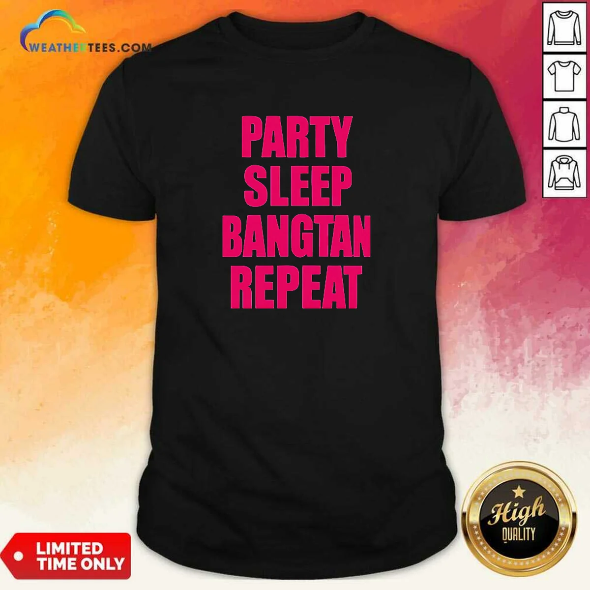 Nice Party Sleep Bangtan Repeat Shirt Nice Party Sleep Bangtan Repeat Shirt