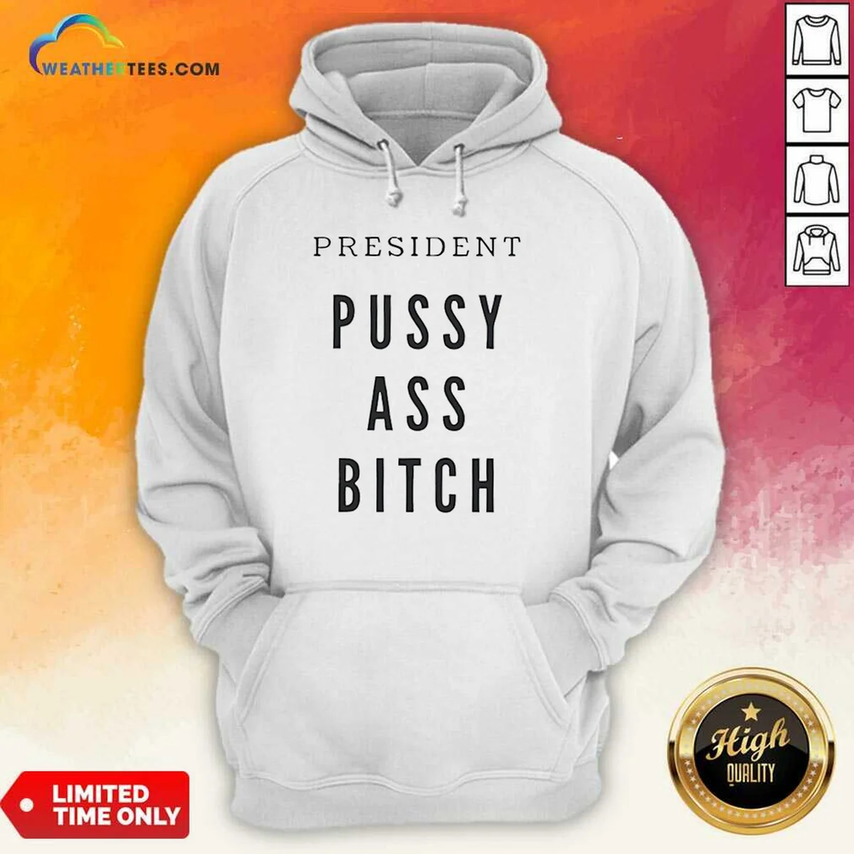 Nice President Pussy Ass Bitch Hoodie