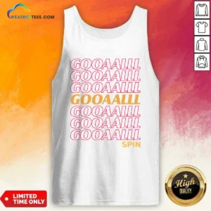Official Gooalll Spin Soccer Fan Goal Tank Top