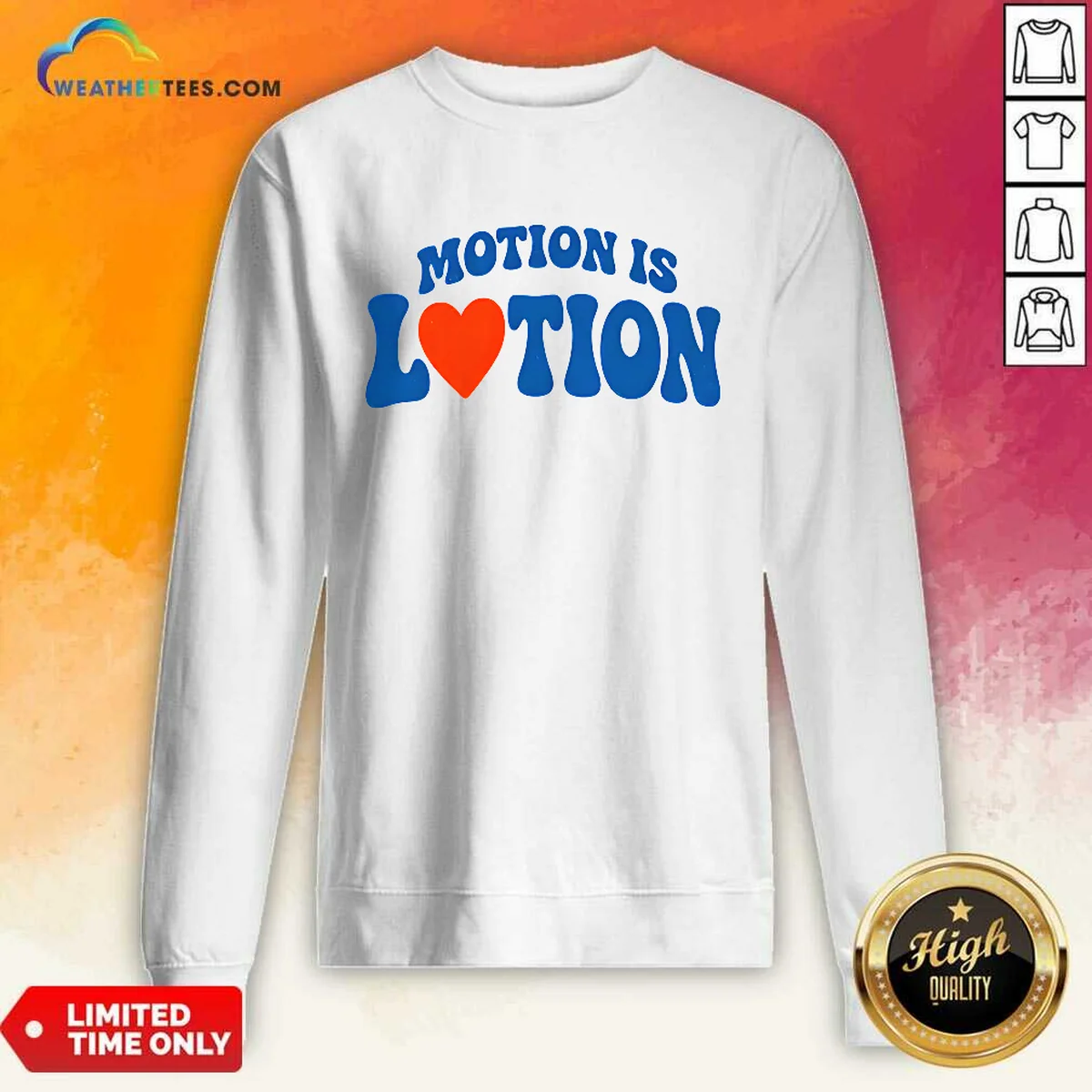 Official Motion Is Lotion Fitness Exercise Motivation Shirt - Image 2
