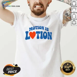 Official Motion Is Lotion Fitness Exercise Motivation V-Neck Shirt