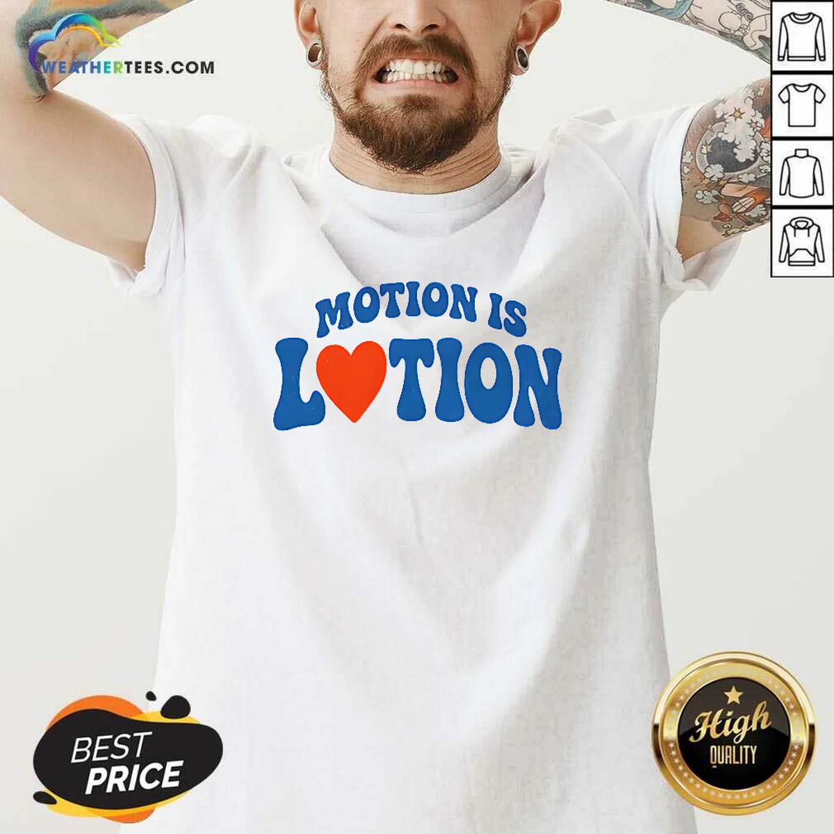 Official Motion Is Lotion Fitness Exercise V-Neck Shirt Official Motion Is Lotion Fitness Exercise V-Neck Shirt