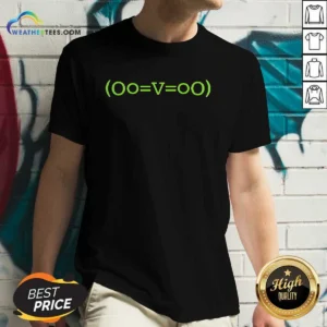 Official OO Equal V Equal OO Abstract Symbol V-Neck Shirt