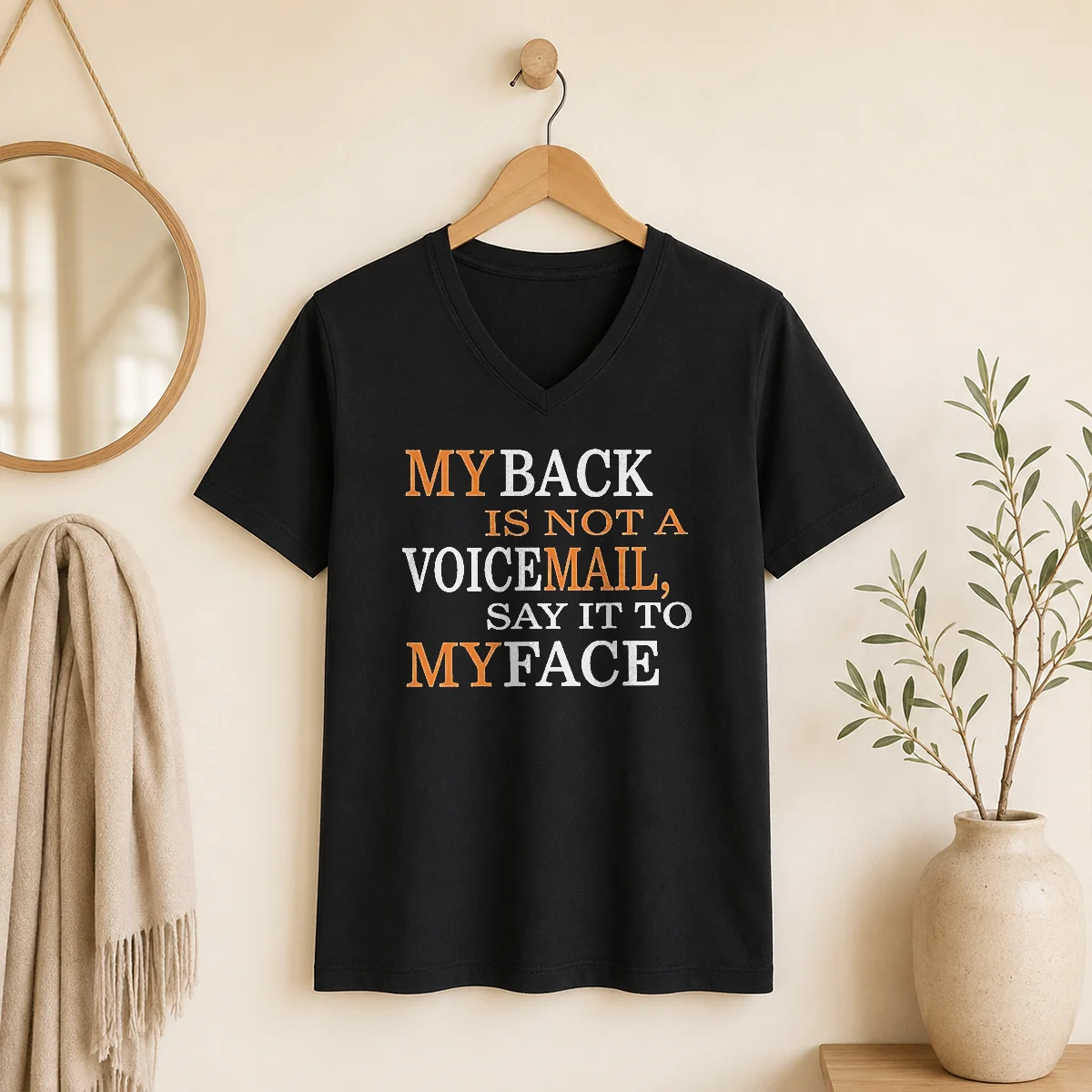 Original My Back Is Not A V-Neck Shirt Original My Back Is Not A V-Neck Shirt