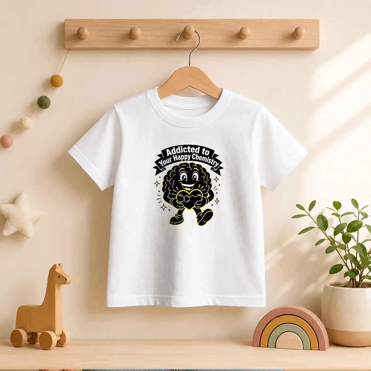 Premium Dopamine Addicted To You Silhouette For Couples Kids T-Shirt
