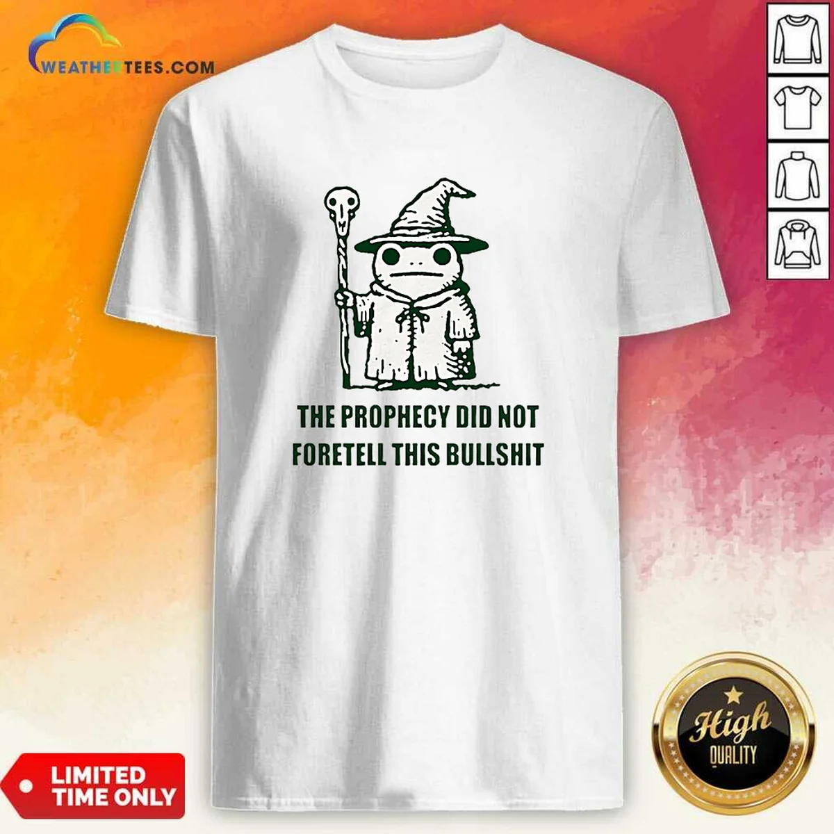 Premium Wizard Frog The Prophecy Did Shirt Premium Wizard Frog The Prophecy Did Shirt