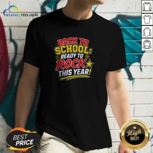 Pretty Back To School Typography For Youth And Teachers V-Neck Shirt
