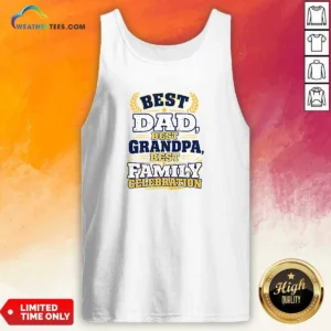 Pretty Family Celebration Typography Proud Dad Grandpas Tank Top