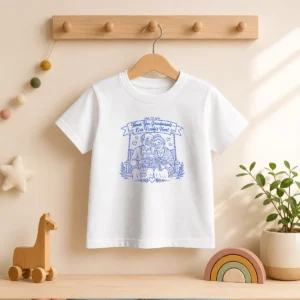 Pretty Grandparents Day Gratitude Line Art Family Kids T-Shirt