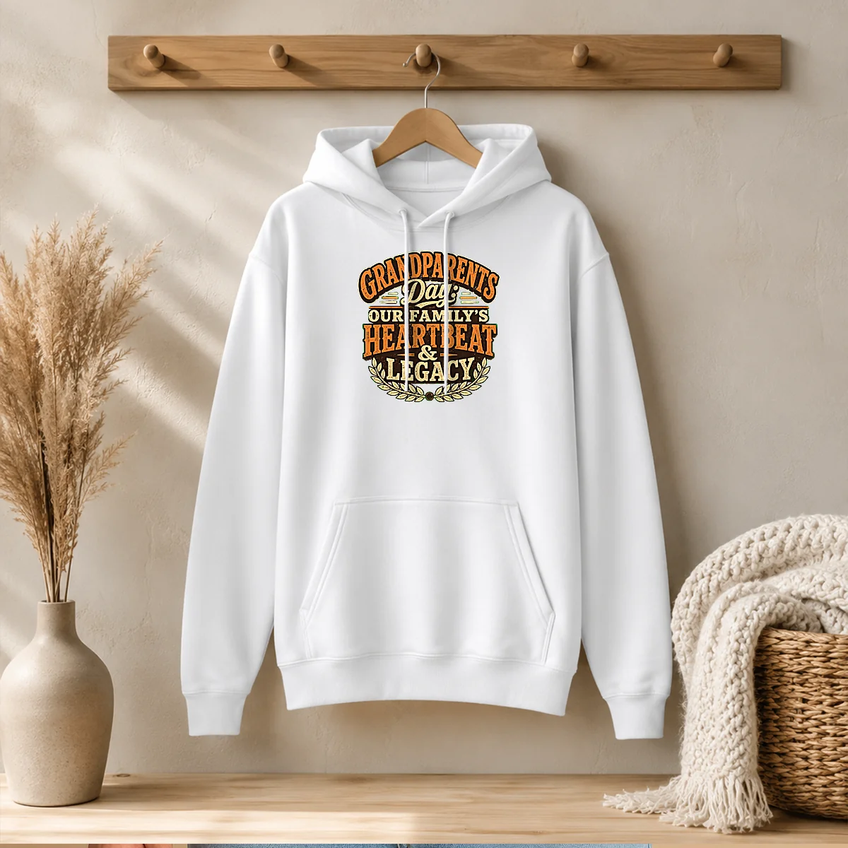 Pretty Grandparents Day Vintage Heartbeat Tribute Hoodie Pretty Grandparents Day Vintage Heartbeat Tribute Hoodie